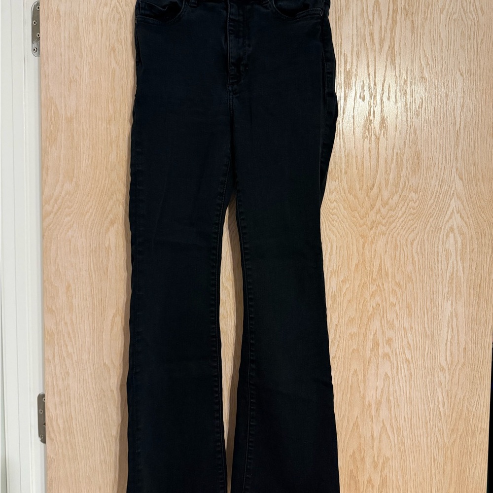 DL1961 Black Wide Leg Jeans